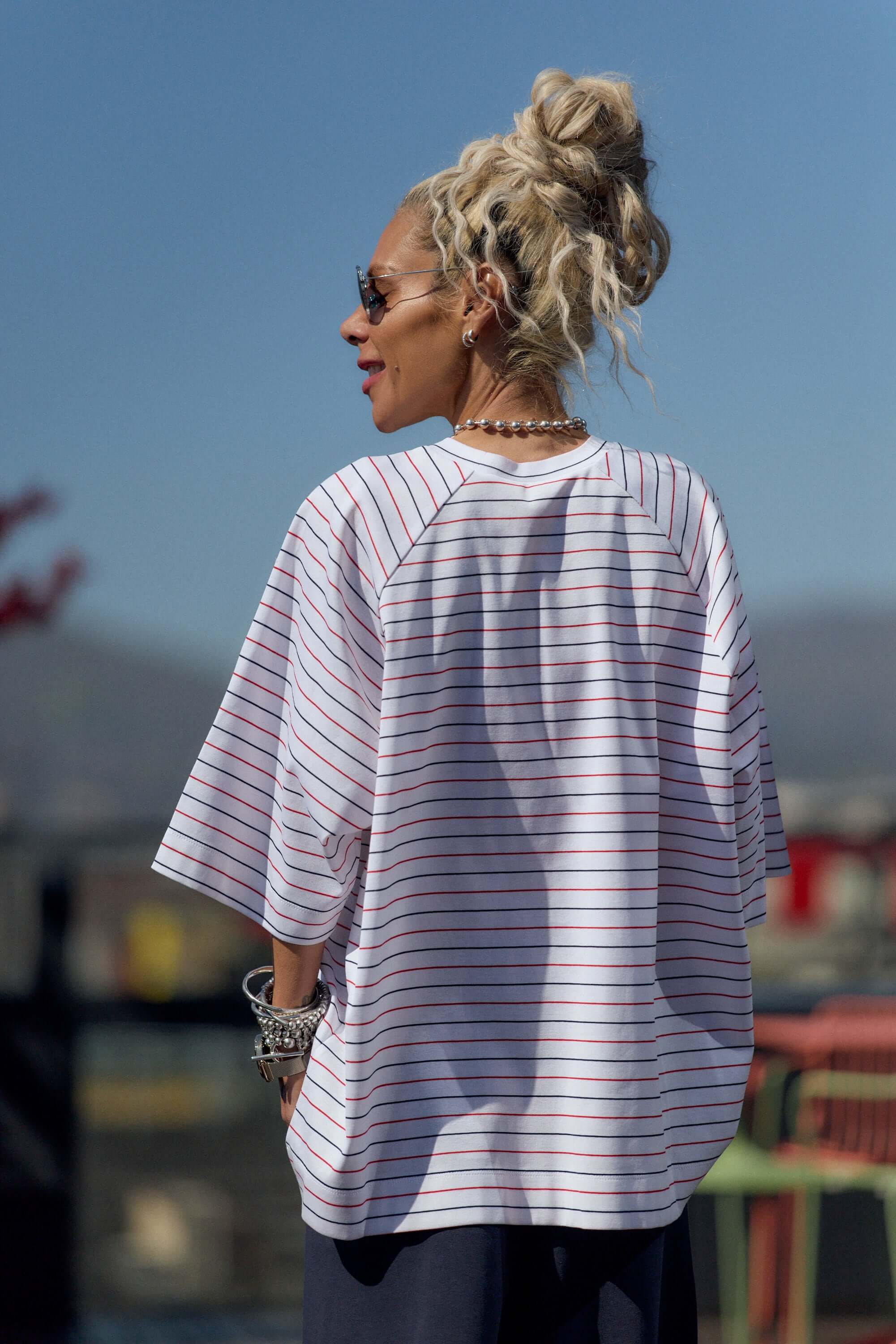 Oversized Striped Set