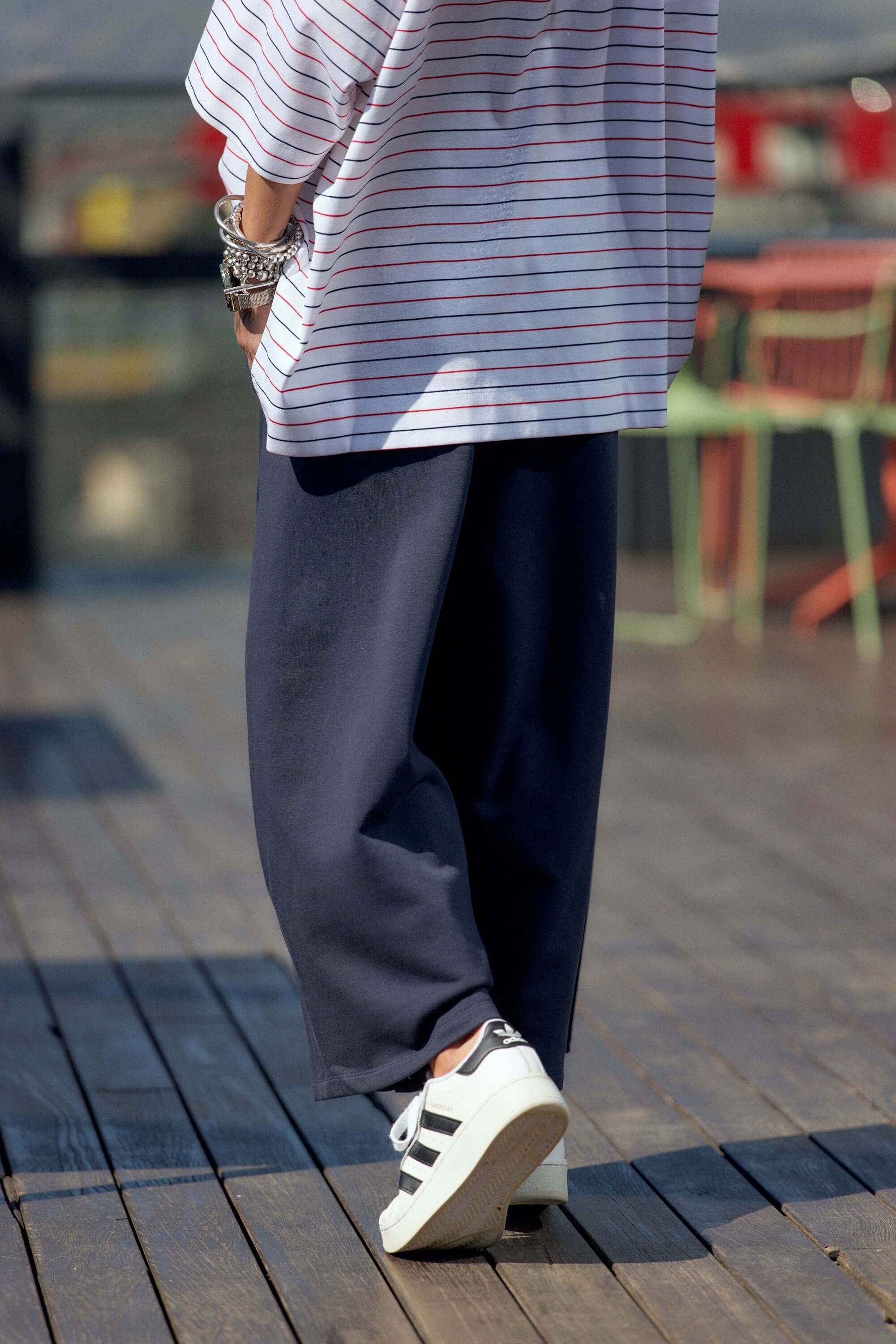 Oversized Striped Set