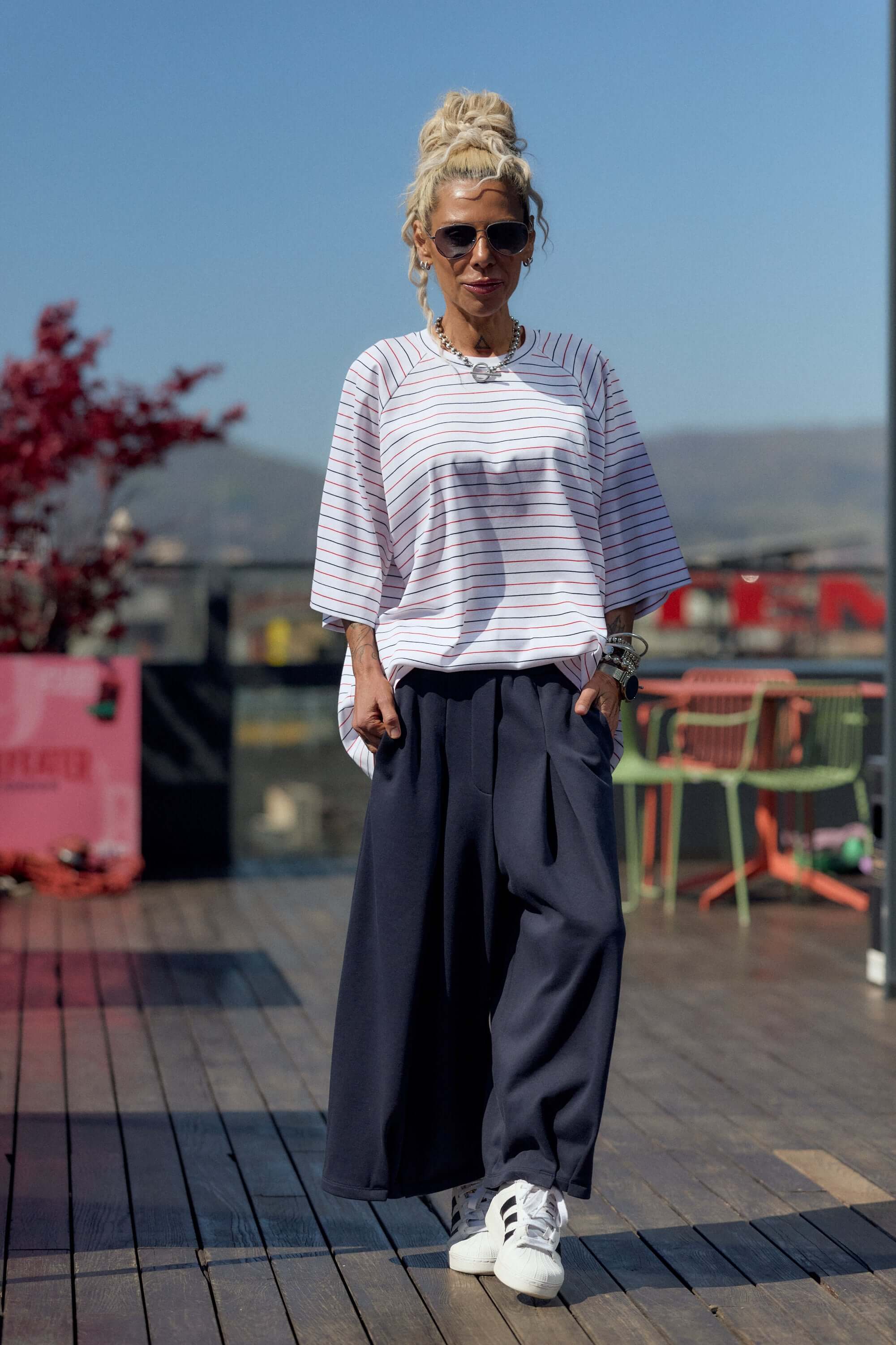 Oversized Striped T-Shirt