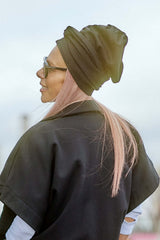 Black Turban Hat