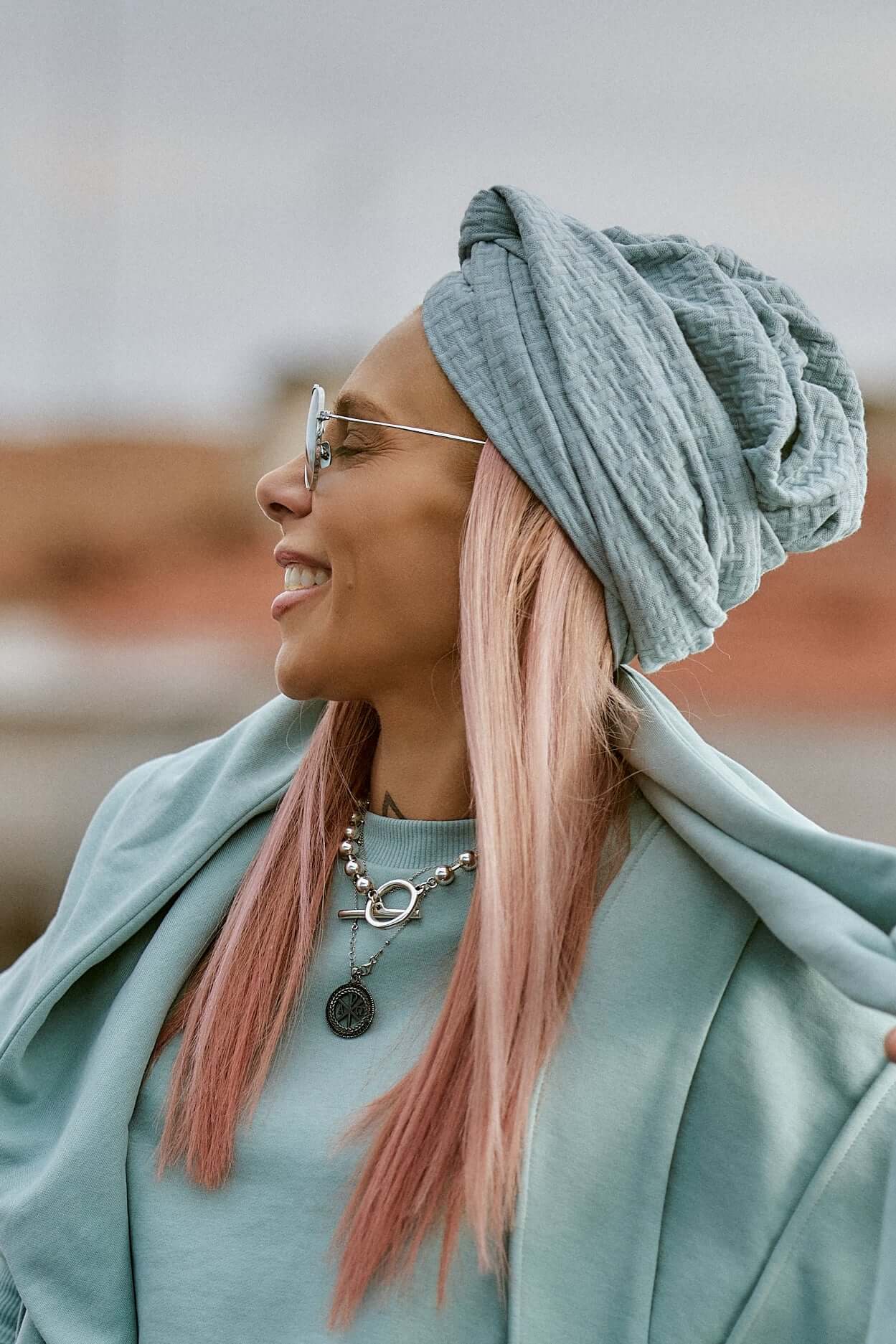 Green Turban Hat