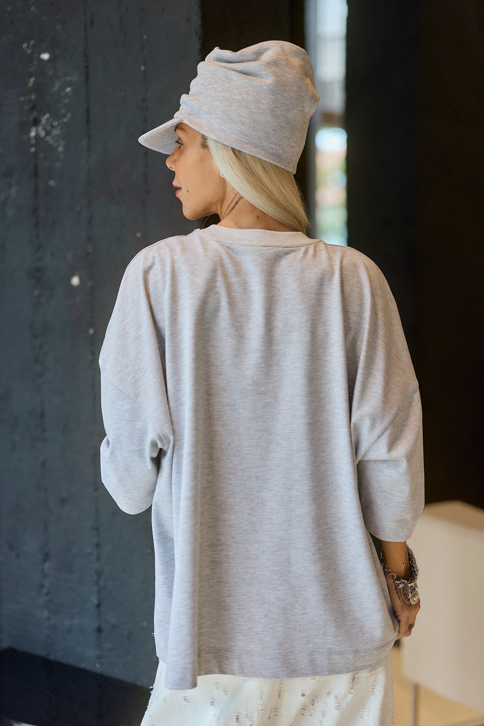 Grey Oversized Graphic T-Shirt