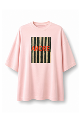 Pink Oversized Graphic T-Shirt