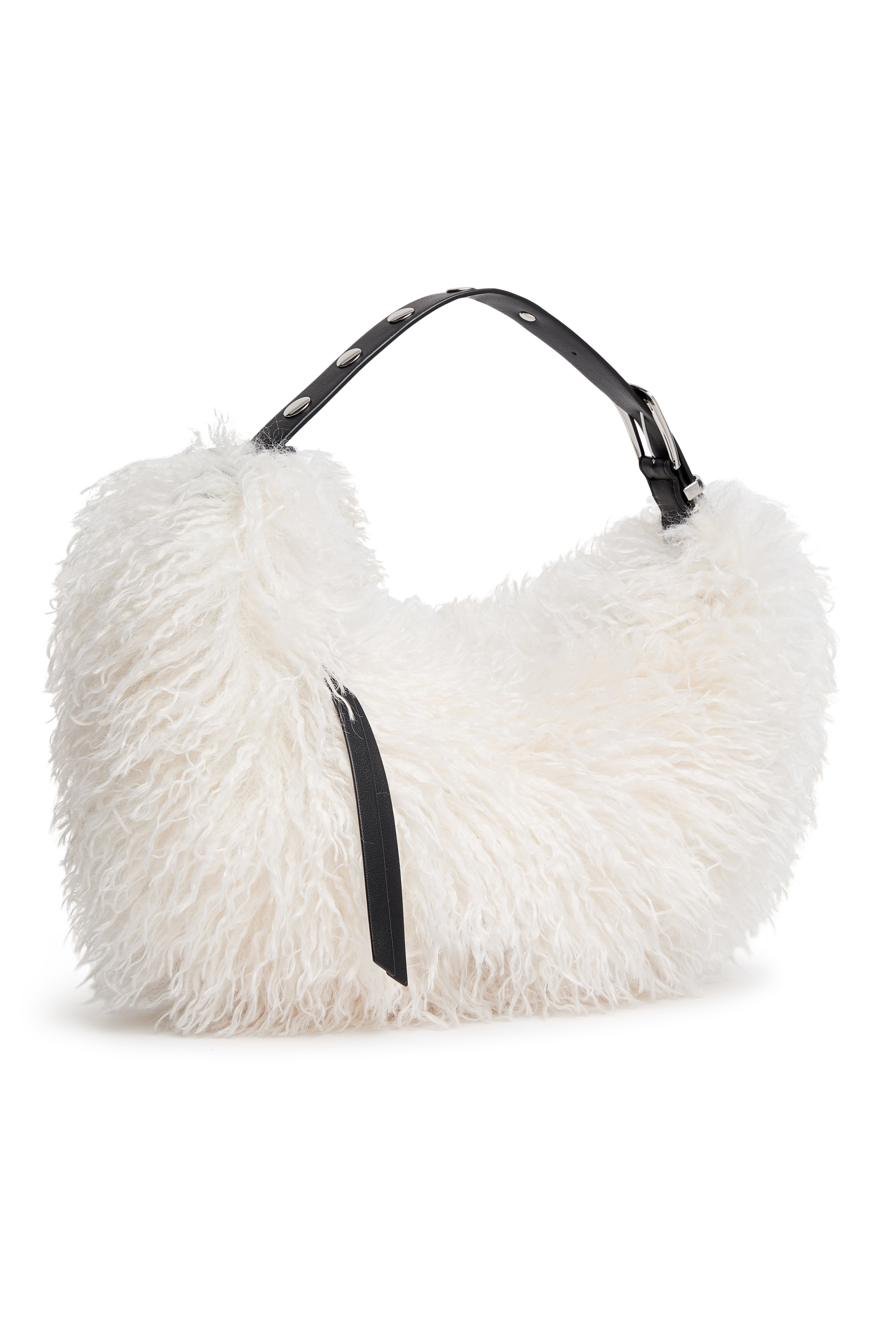 RANNA FAUX FUR SMALL HOBO BAG